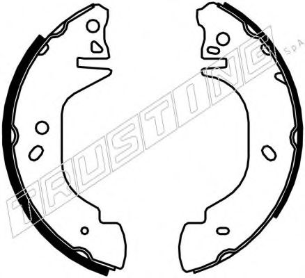 К-Т БАРАБ. ТОРМОЗ. КОЛОДОК FORD ТРАНЗИТ 91- 254Х5 040.135