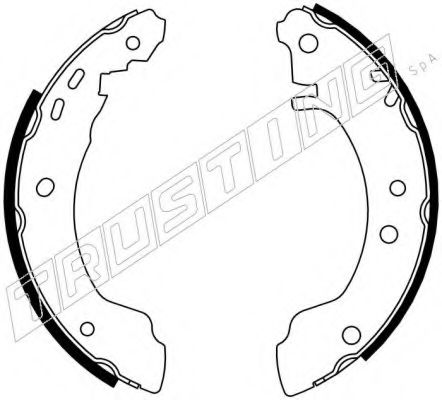 К-Т БАРАБ. ТОРМОЗ. КОЛОДОК NISSAN, PRIMERA (--]03/ 067.184
