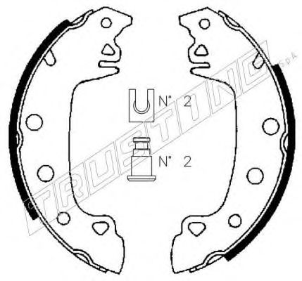 К-Т БАРАБ. ТОРМОЗ. КОЛОДОК RENAULT ESPACE 84-90,91 088204