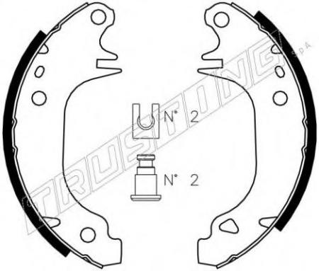 К-Т БАРАБ. ТОРМОЗ. КОЛОДОК PEUGEOT 309 II 89-93, R 088210