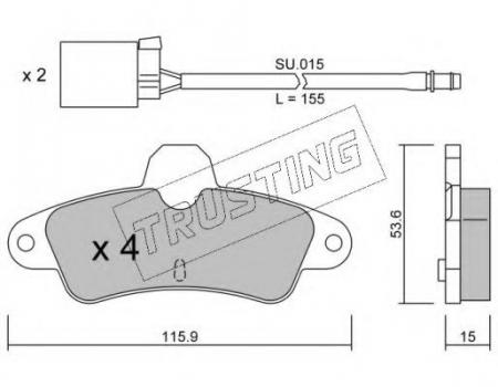 К-Т ДИСКОВ. ТОРМОЗ. КОЛОДОК FORD MONDEO 1993-00 1450W