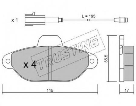 К-Т ДИСКОВ. ТОРМОЗ. КОЛОДОК FORD KA 2008- 1.2 F 1622