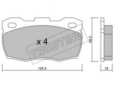 К-Т ТОРМ. КОЛОДОК FR L.R. DEFENDER 98- 3610
