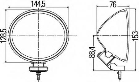 ФАРА ДАЛЬНЕГО СВЕТА 1F4 007 893-201 ФАРА ДАЛЬН. СВЕТА COMET 200 CHROME (РЕФ.17.5) ДОПОЛНИТЕЛЬНАЯ ОПТИКА НА АВТОМОБИЛИ,  1F4 007 893-201