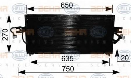KONDENSATOR, TIEFE  20 MM 8FC351036491