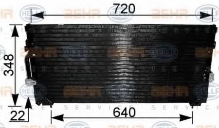 KONDENSATOR, TIEFE  22 MM 8FC351036601