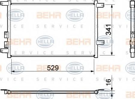 KONDENSATOR, TIEFE  16 MM 8FC351037451