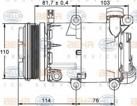 КОМПРЕССОР, КОНДИЦИОНЕР 8FK351113-471