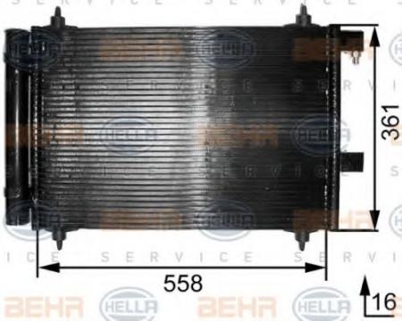 KONDENSATOR, TIEFE  16 MM 8FC351300251