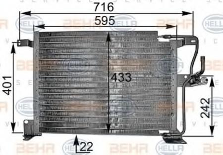 KONDENSATOR, TIEFE  22 MM 8FC351300591