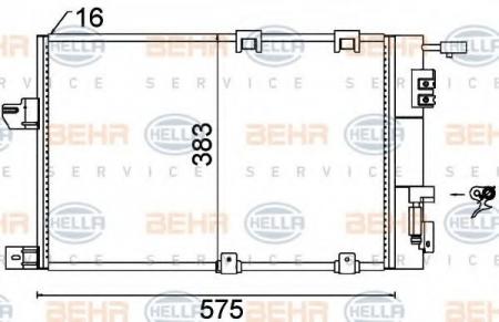 KONDENSATOR, TIEFE  16 MM 8FC351301244