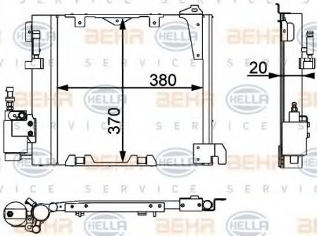KONDENSATOR, TIEFE  20 MM 8FC351301371