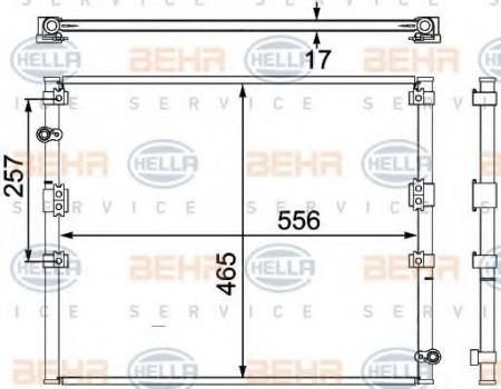 KONDENSATOR, TIEFE  17 MM 8FC351304071