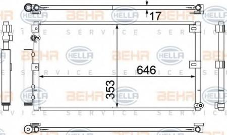 KONDENSATOR, TIEFE  17 MM 8FC351307121