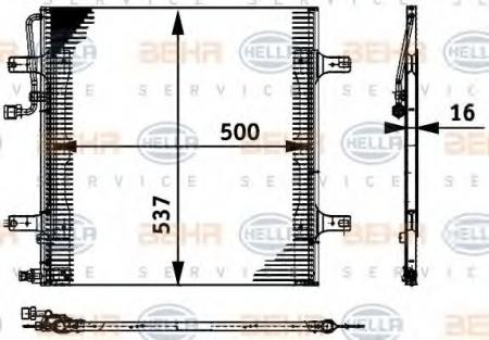 KONDENSATOR, TIEFE  16 MM 8FC351317591