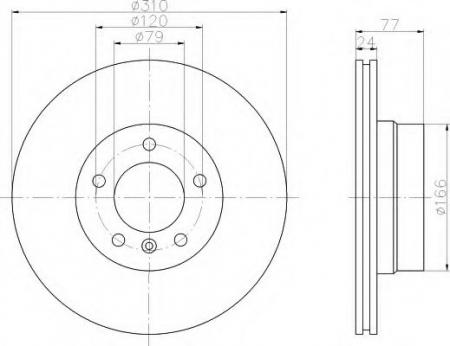   BMW E60, E61 (310X24X77X5+1X79; ) 1. 8DD 355 109-891