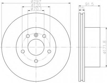 BREMSSCHEIBE 8DD355110811
