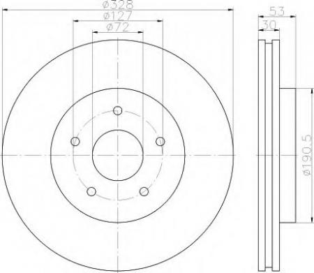 BREMSSCHEIBE 8DD355115921