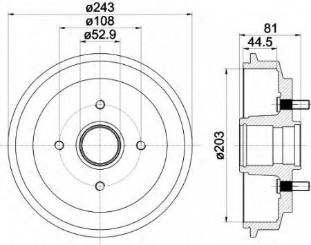 BREMSTROMMEL 8DT355300601