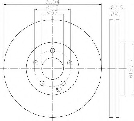 BREMSSCHEIBE 8DD355113301
