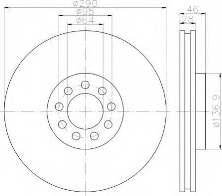 BREMSSCHEIBE 8DD355117461