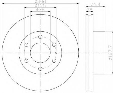 BREMSSCHEIBE 8DD355117471