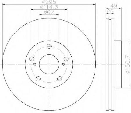 BREMSSCHEIBE 8DD355114661