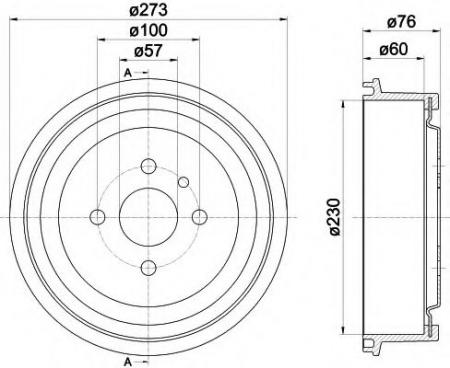 BREMSTROMMEL 8DT355301191