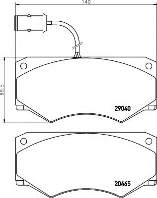BREMSBELAGSATZ 8DB355005361