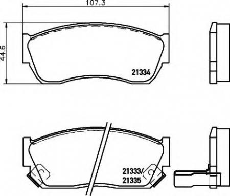 BREMSBELAGSATZ 8DB355005711