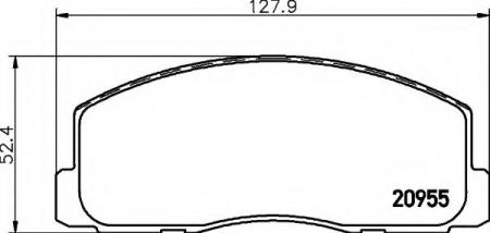 BREMSBELAGSATZ 8DB355006221