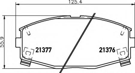 BREMSBELAGSATZ 8DB355006241