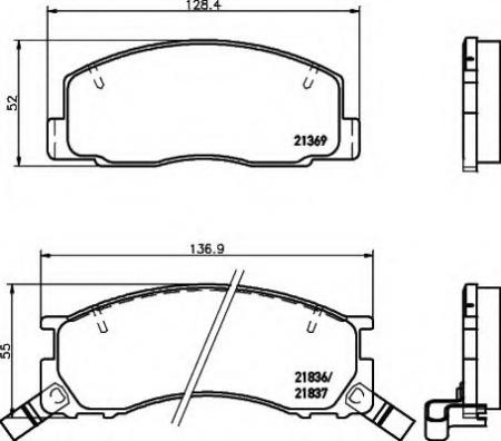 BREMSBELAGSATZ 8DB355006451