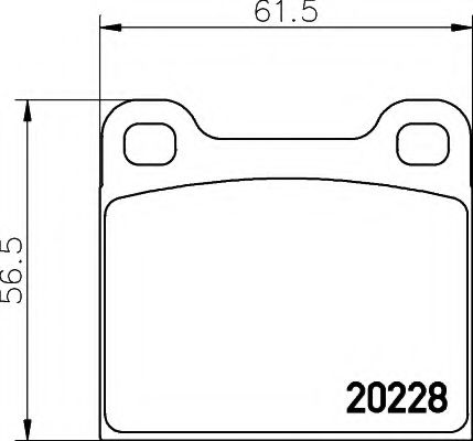 BREMSBELAGSATZ 8DB355006531