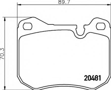 BREMSBELAGSATZ 8DB355007681