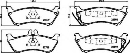 BREMSBELAGSATZ 8DB355009241