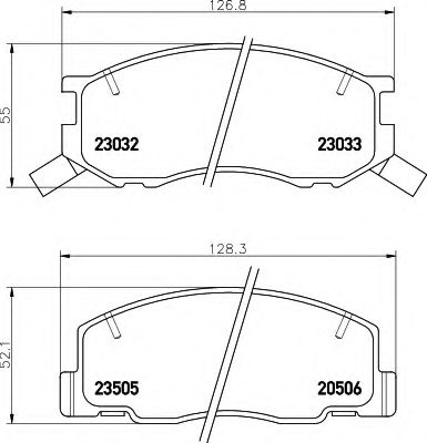 BREMSBELAGSATZ 8DB355009481