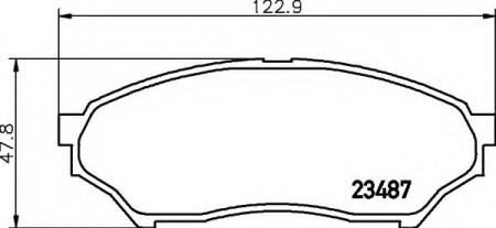BREMSBELAGSATZ 8DB355009521