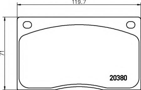BREMSBELAGSATZ 8DB355009611