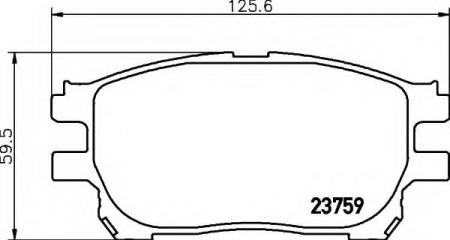 BREMSBELAGSATZ 8DB355010111