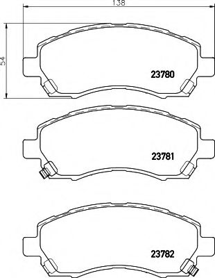 BREMSBELAGSATZ 8DB355010121