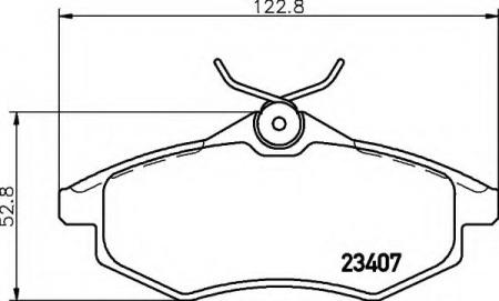 BREMSBELAGSATZ HELLA 8DB355010161 8DB355010161