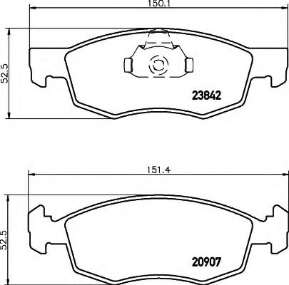 BREMSBELAGSATZ 8DB355010321