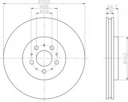 BREMSSCHEIBE 8DD355106171