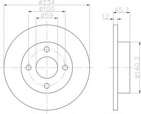 BREMSSCHEIBE 8DD355103341