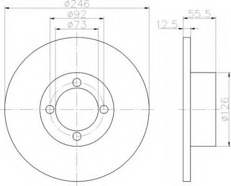 BREMSSCHEIBE 8DD355100141