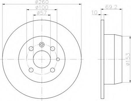 BREMSSCHEIBE 8DD355102731
