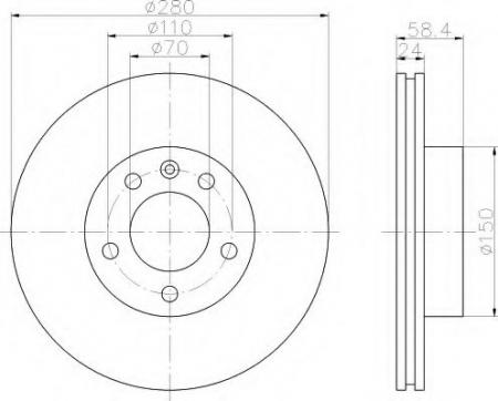 BREMSSCHEIBE 8DD355101511