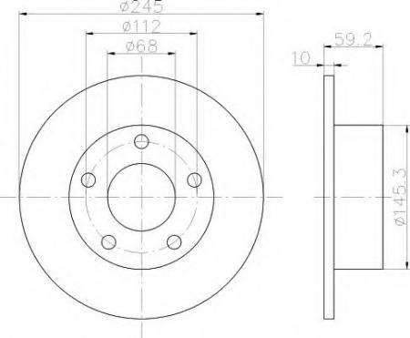 BREMSSCHEIBE 8DD355100521