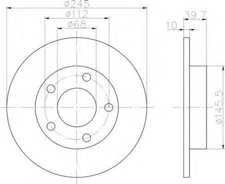BREMSSCHEIBE 8DD355103841